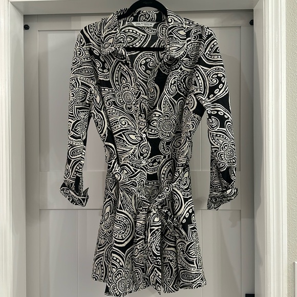 NWOT Zara BELTED PRINTED DRESS - Picture 2 of 8
